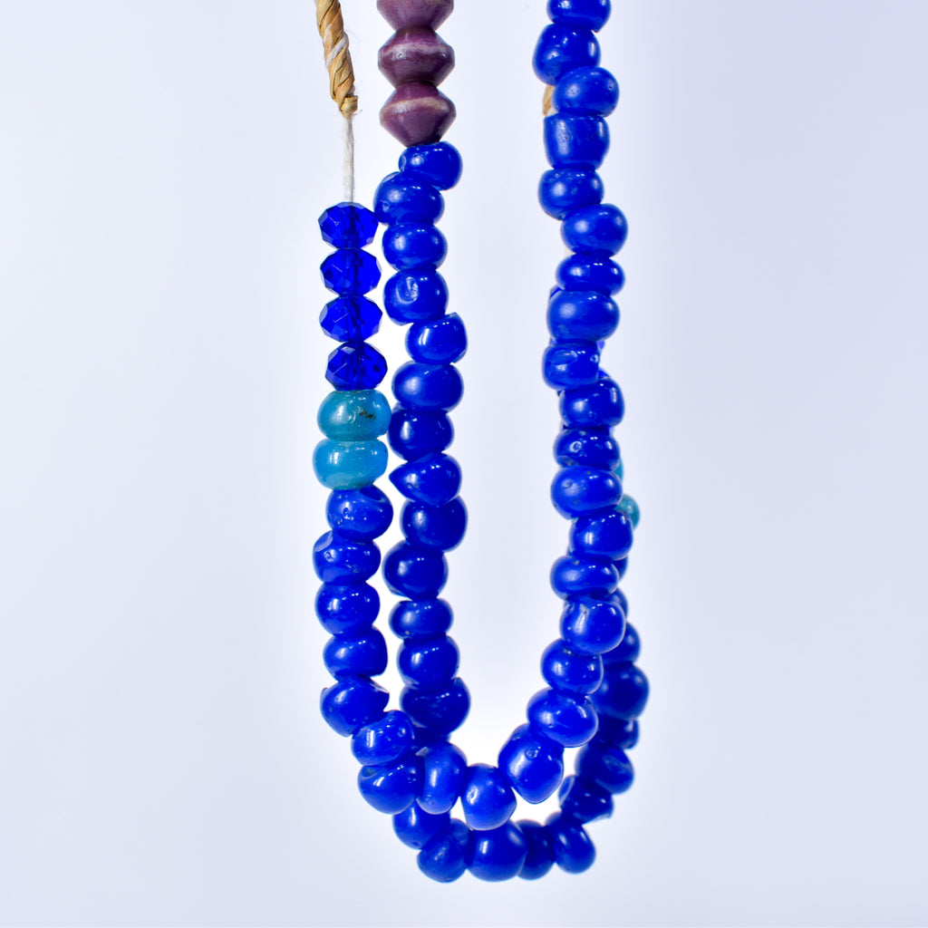 Bohemian Blue Glass Beads