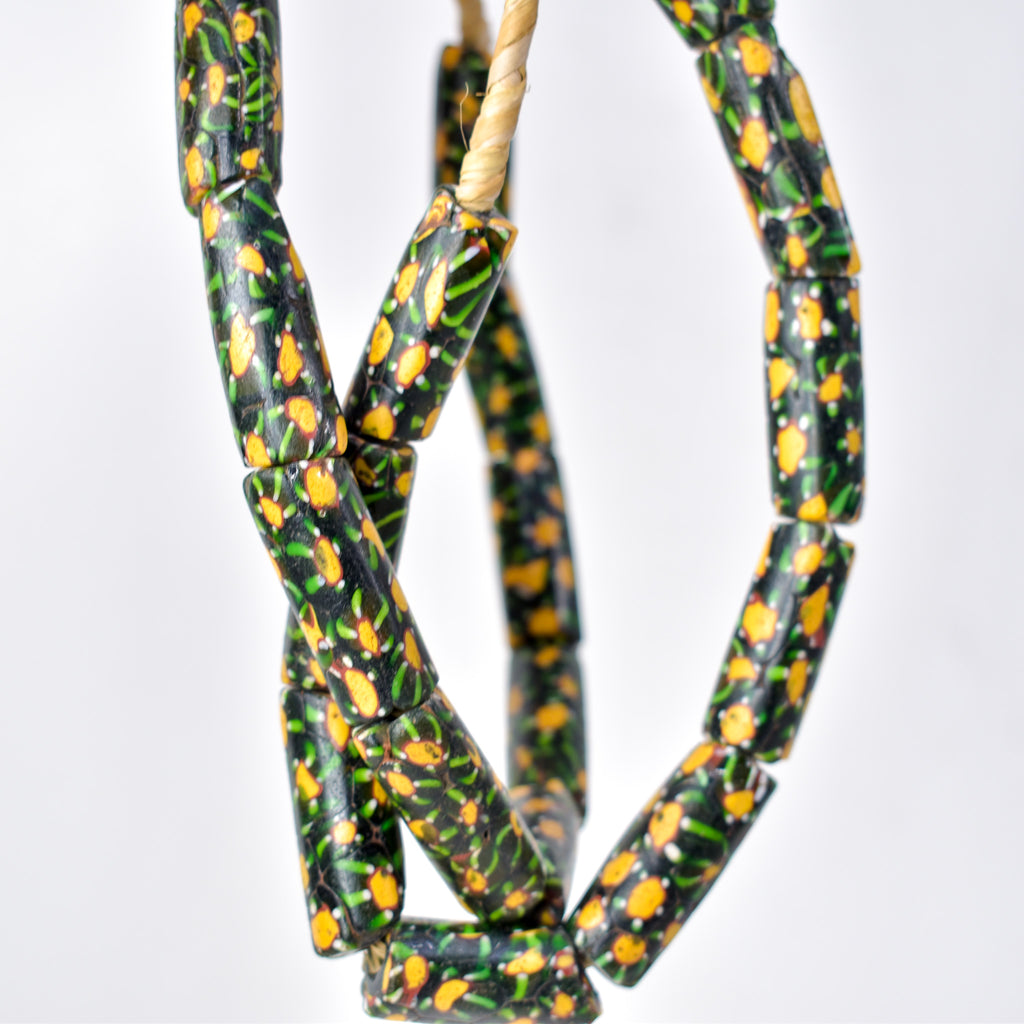 Rare Green Millefiori Venetian Trade Beads