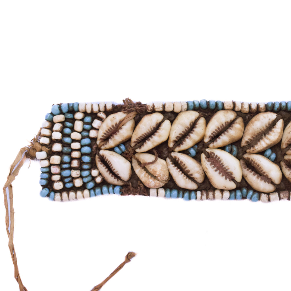 Knotted Kuba Belt with Cowrie Shells Congo