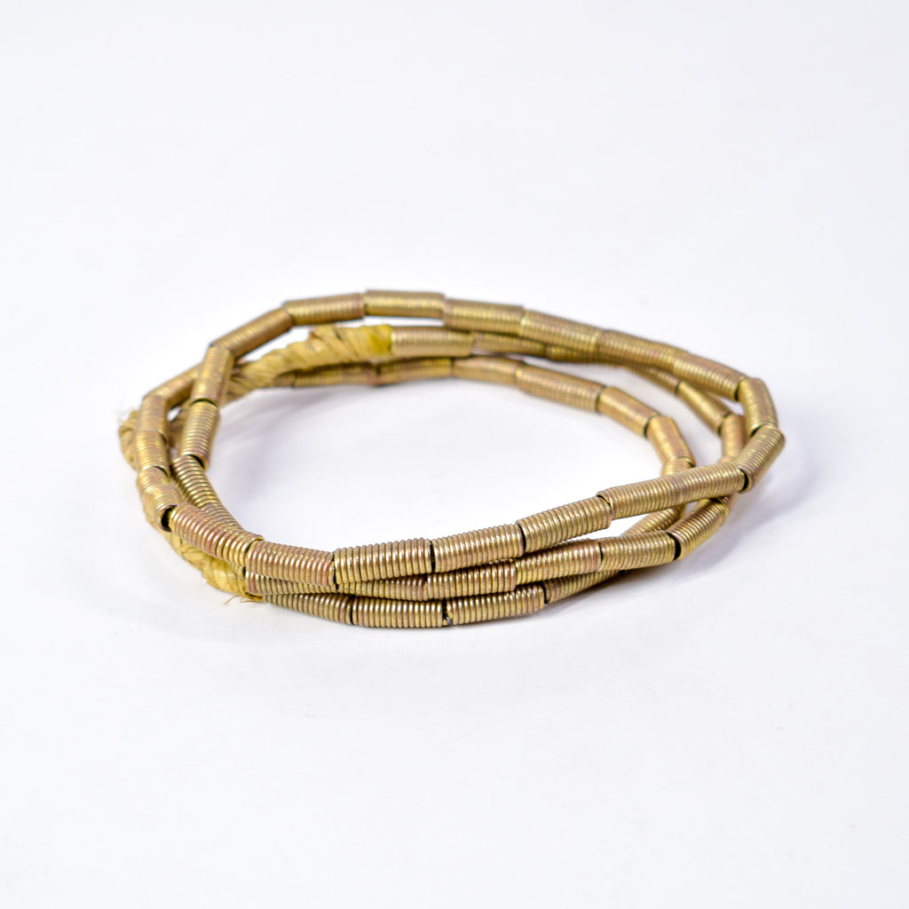 Brass Color Coil Beads Ethiopia