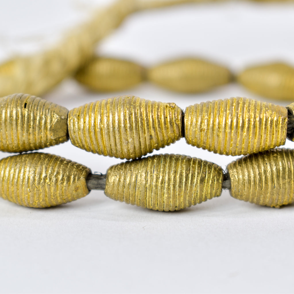 Baule Brass Hollow Beads Ghana