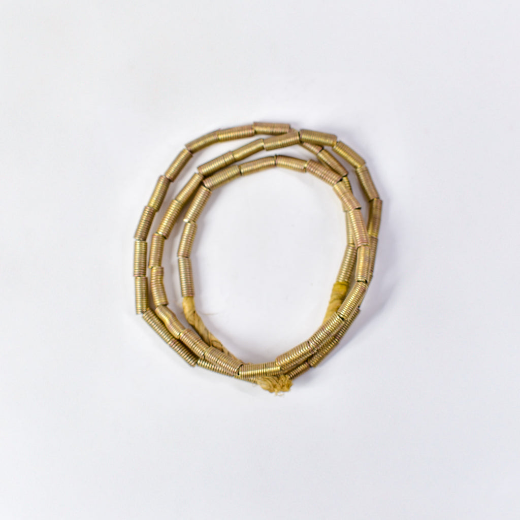 Brass Color Coil Beads Ethiopia