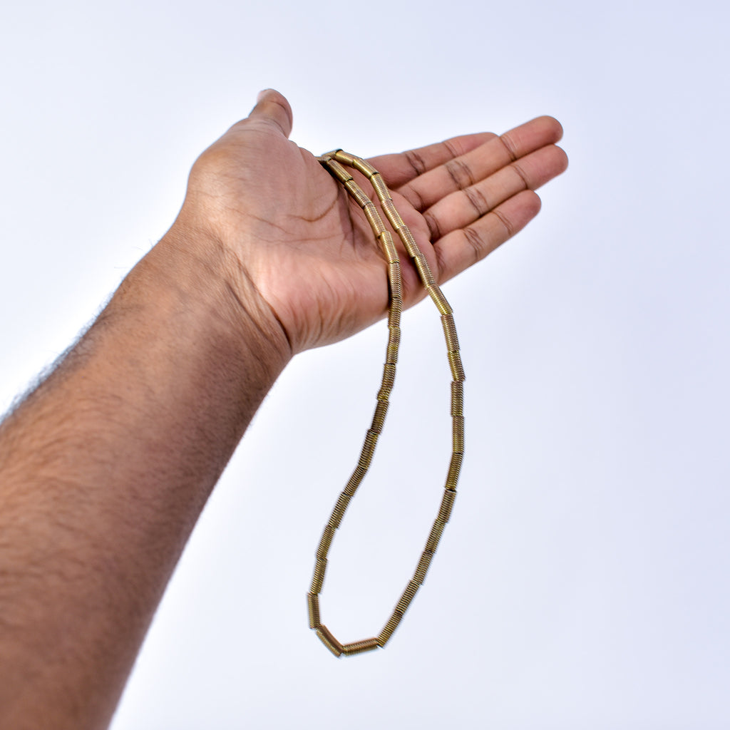 Brass Color Coil Beads Ethiopia
