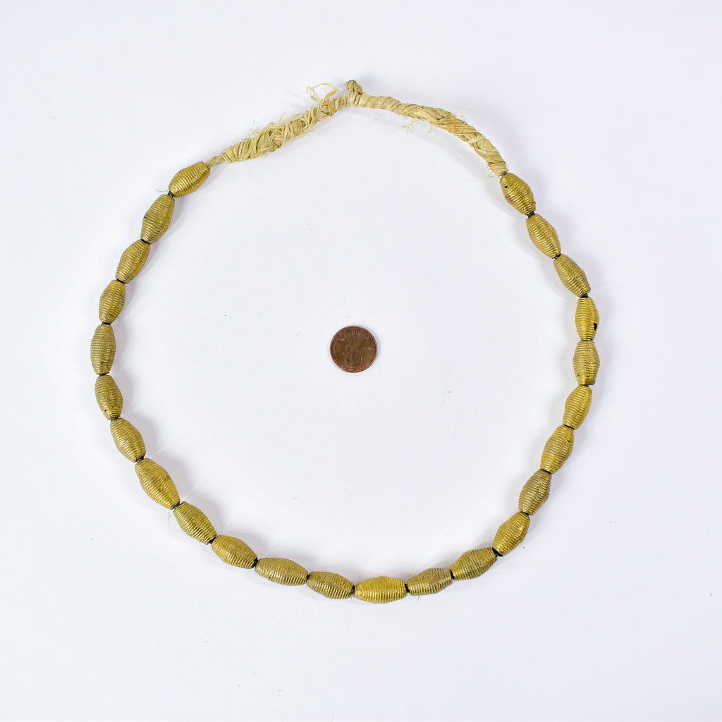 Baule Brass Hollow Beads Ghana