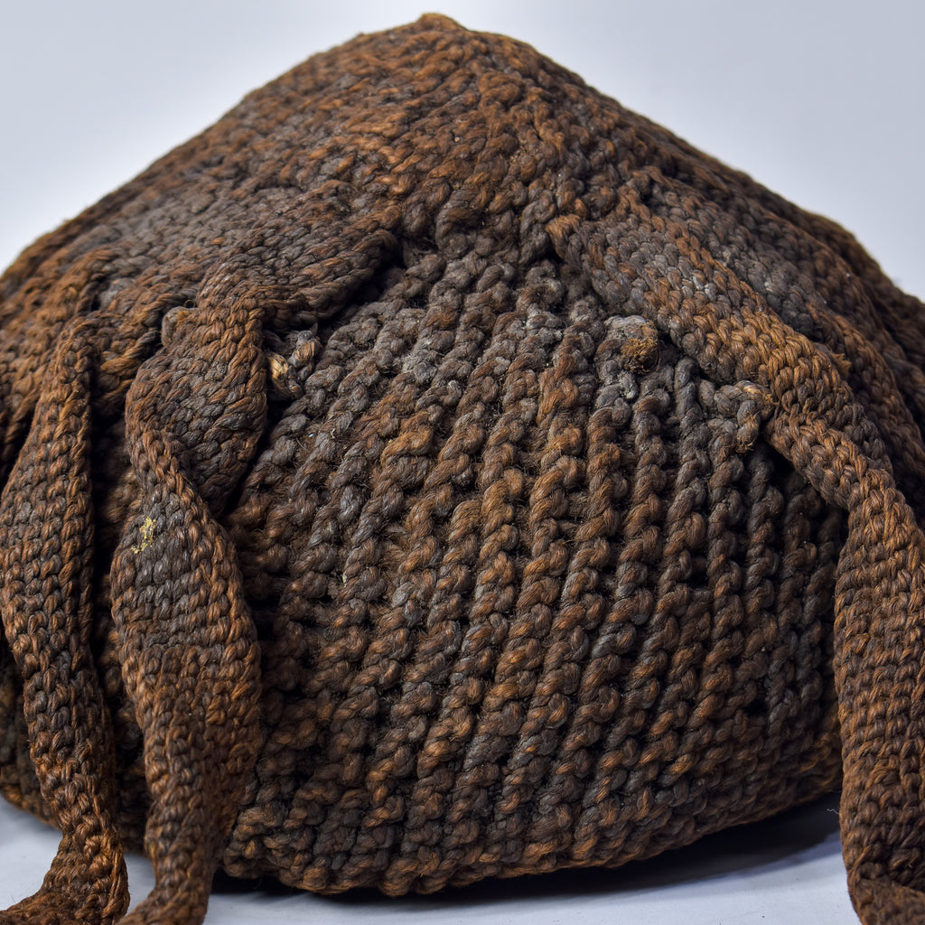 Bamileke Wood and Raffia Hat Cameroon