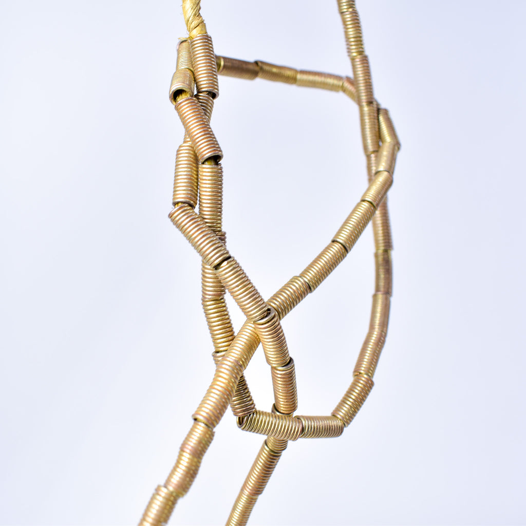 Brass Color Coil Beads Ethiopia