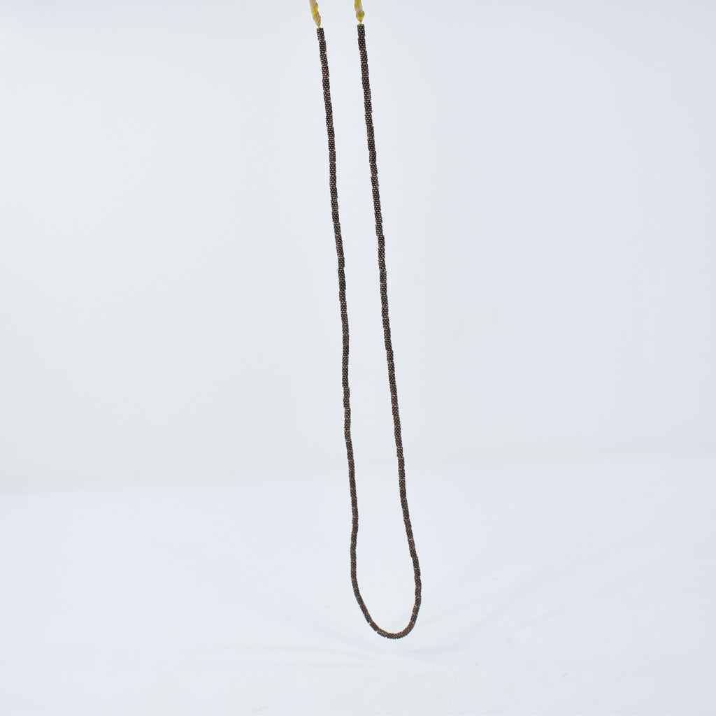 2 Strands Metal Trade Beads Ethiopia 34 Inch