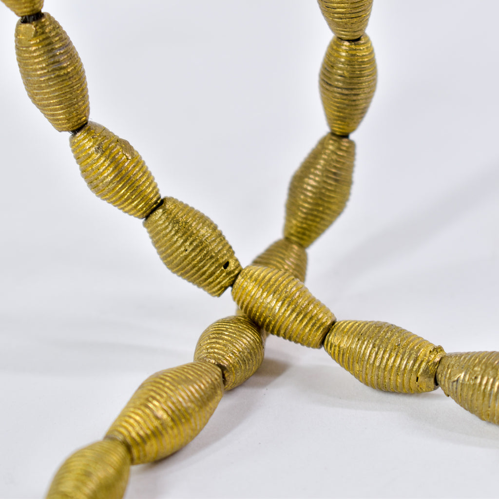 Baule Brass Hollow Beads Ghana