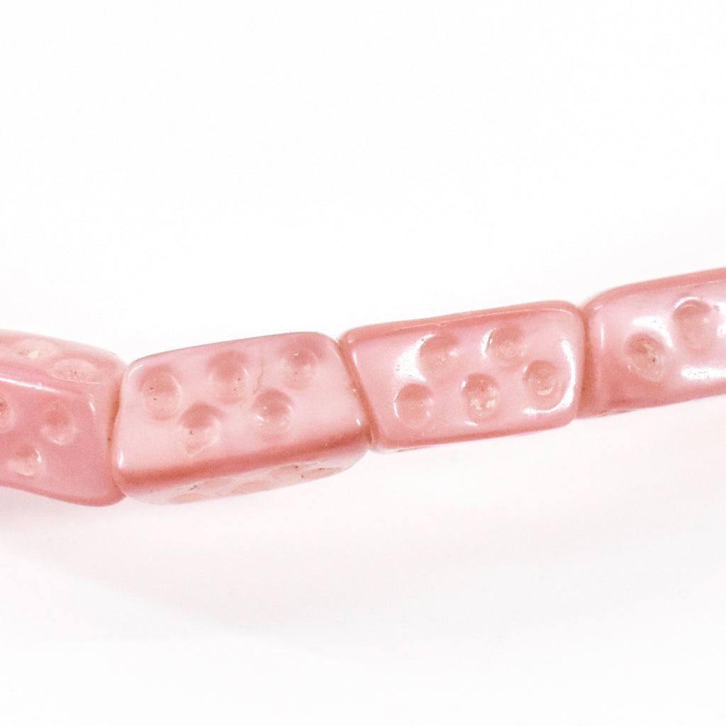 Pink Dice Venetian Trade Beads