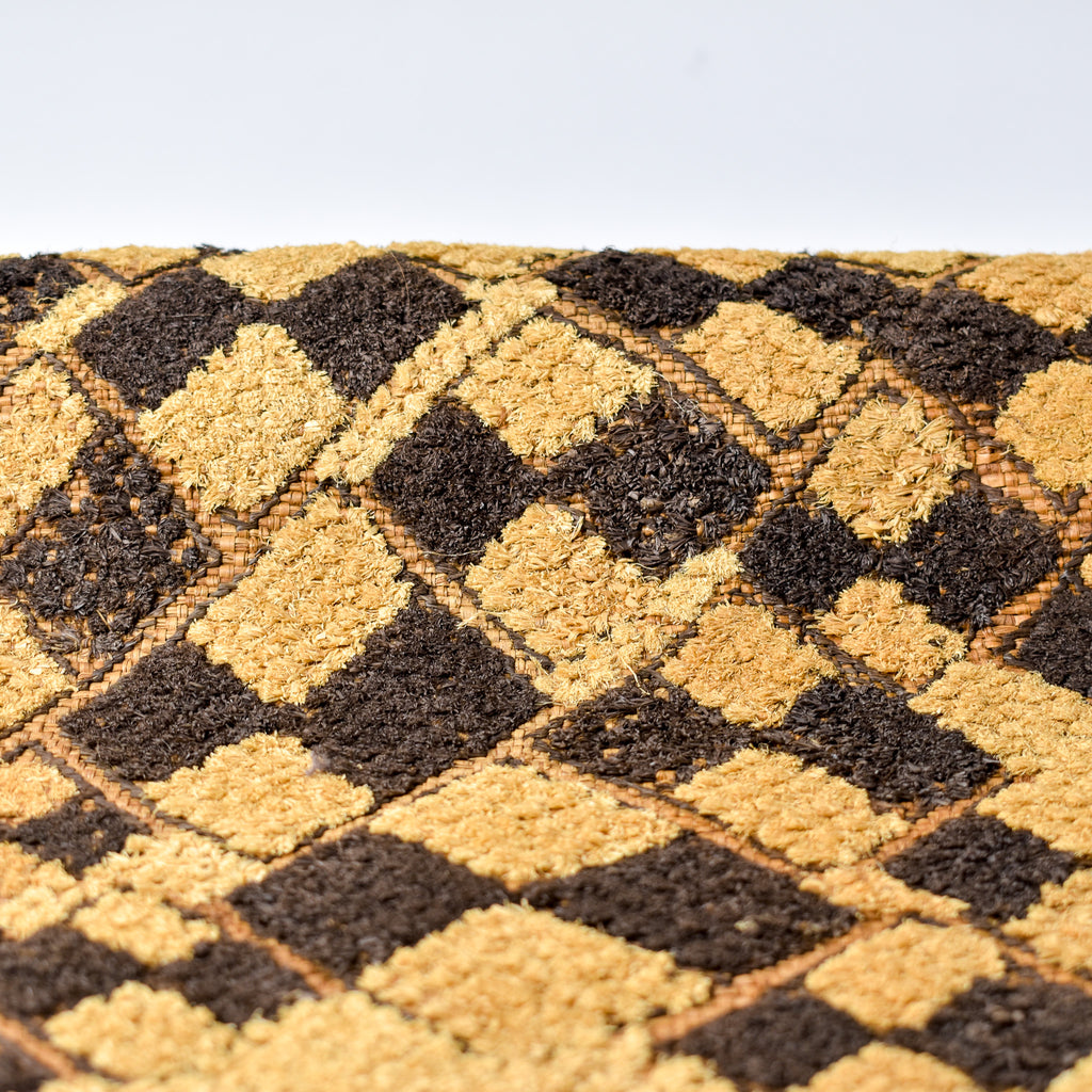 Kuba Raffia Square Textile Congo 24x21 Inch