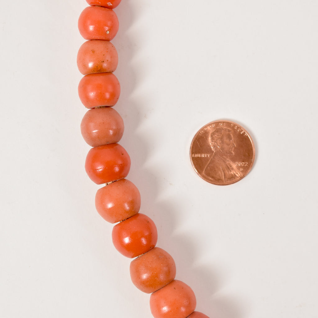 Prosser Coral Trade Beads 30 Inch
