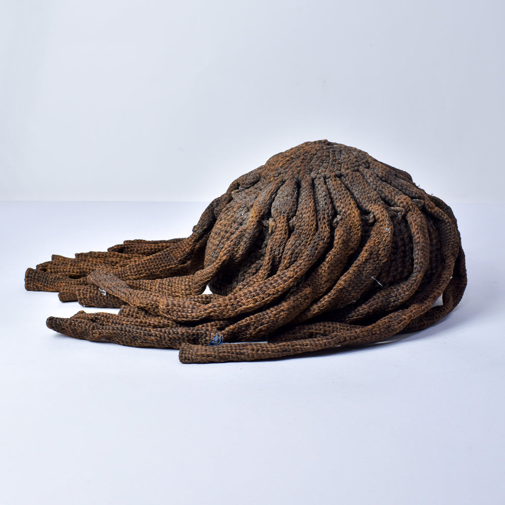 Bamileke Wood and Raffia Hat Cameroon