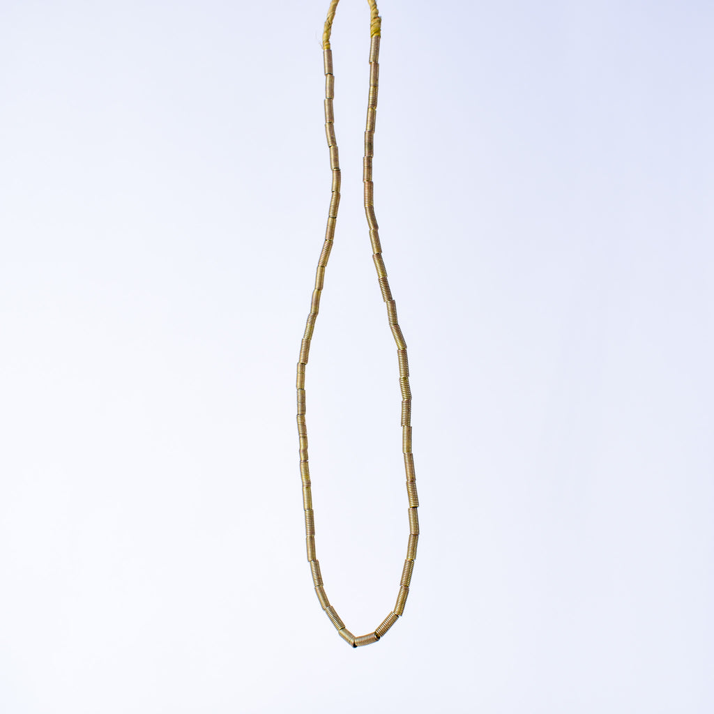 Brass Color Coil Beads Ethiopia