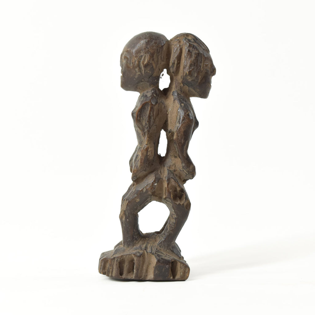 Luba Female and Male Fetish Figurine Congo