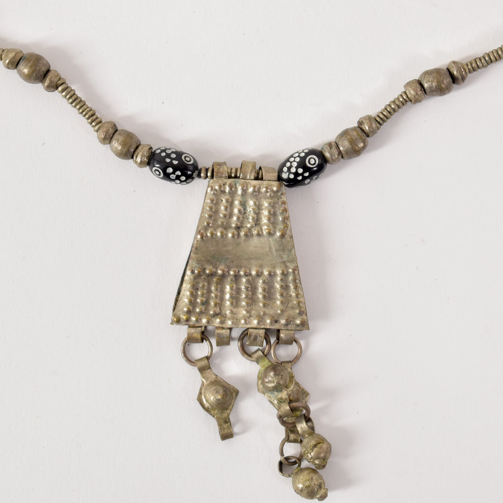 Silver Beaded Engagement Necklace Ethiopia