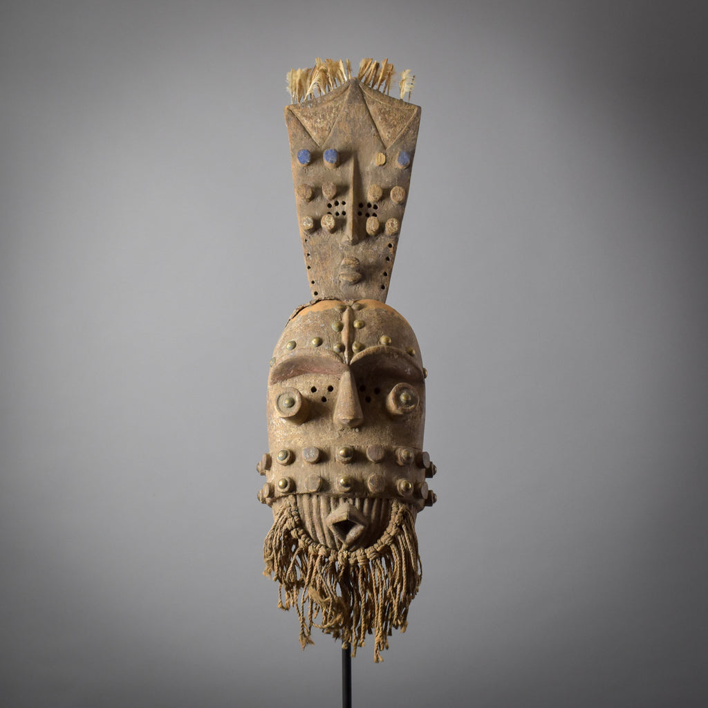 Grebo Mask with Twelve Tubular Eyes Liberia