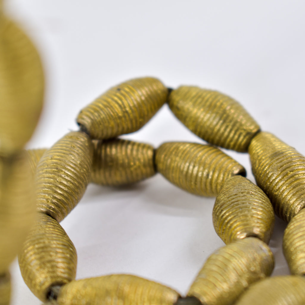 Baule Brass Hollow Beads Ghana