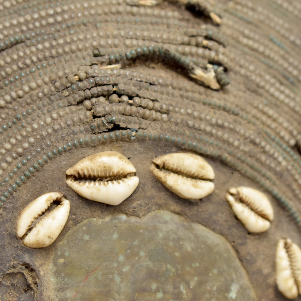 Kota Beaded Face Mask with Cowrie Shells Gabon