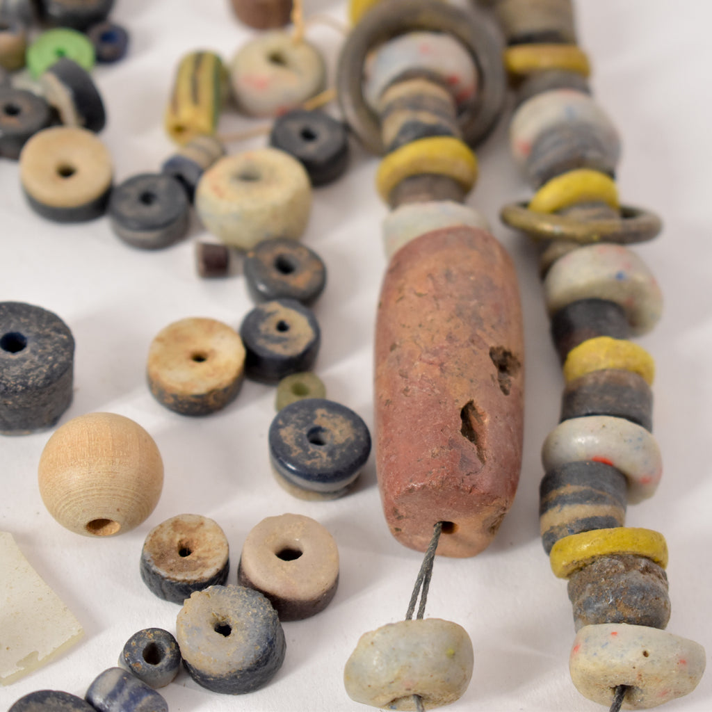 Multicolor Krobo "Recycled" Powder Glass Beads