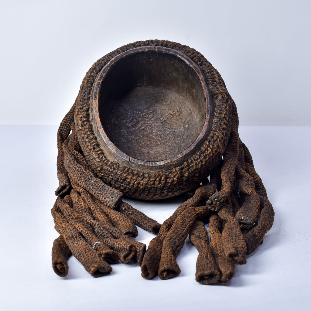 Bamileke Wood and Raffia Hat Cameroon