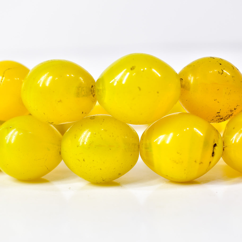 Yellow Pigeon Egg Trade Beads