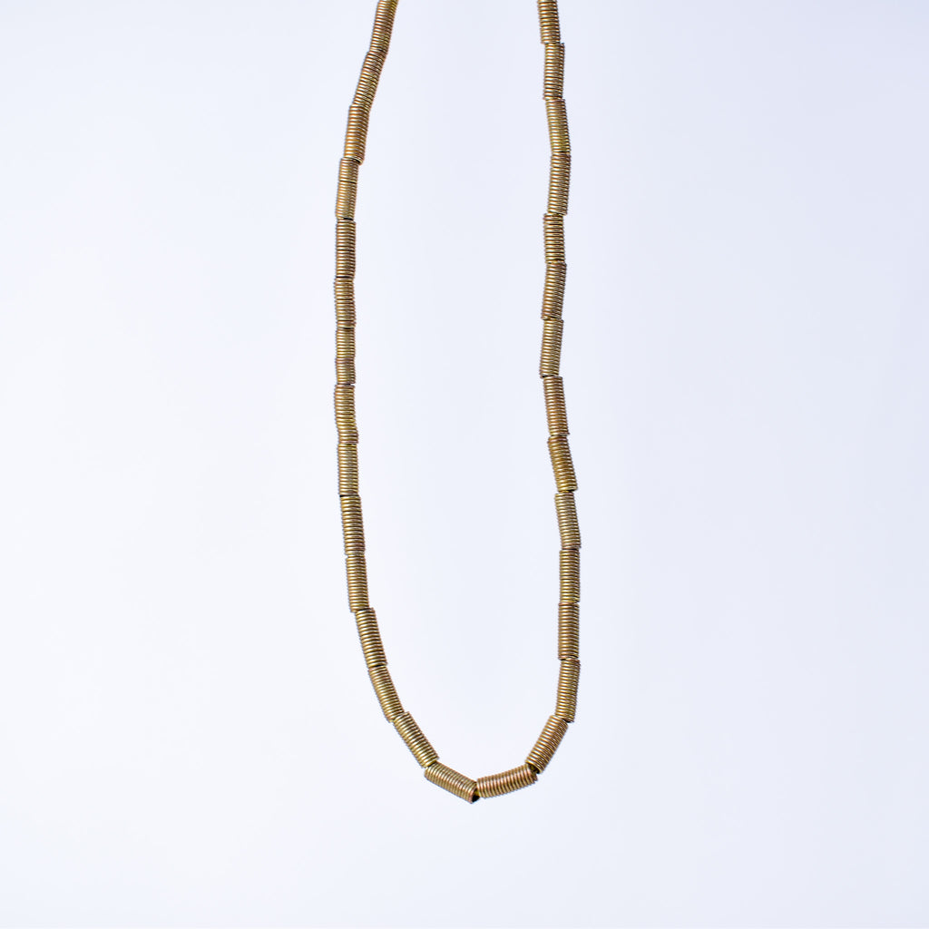 Brass Color Coil Beads Ethiopia
