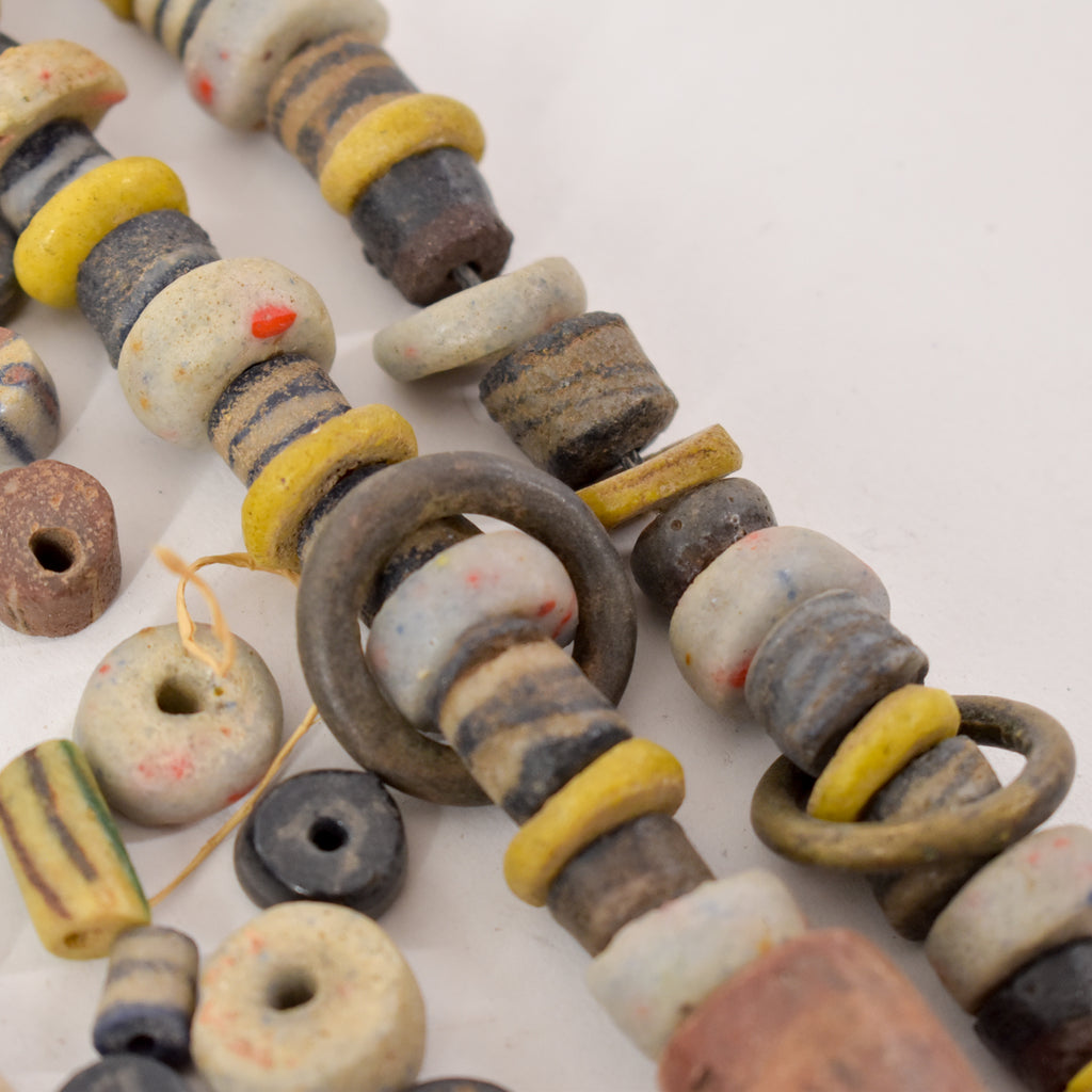 Multicolor Krobo "Recycled" Powder Glass Beads