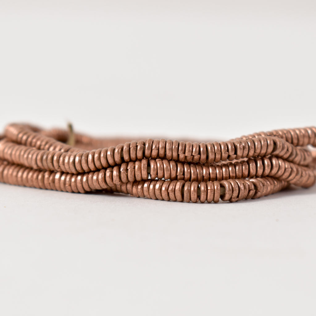 Copper Ethiopian Heishi Beads