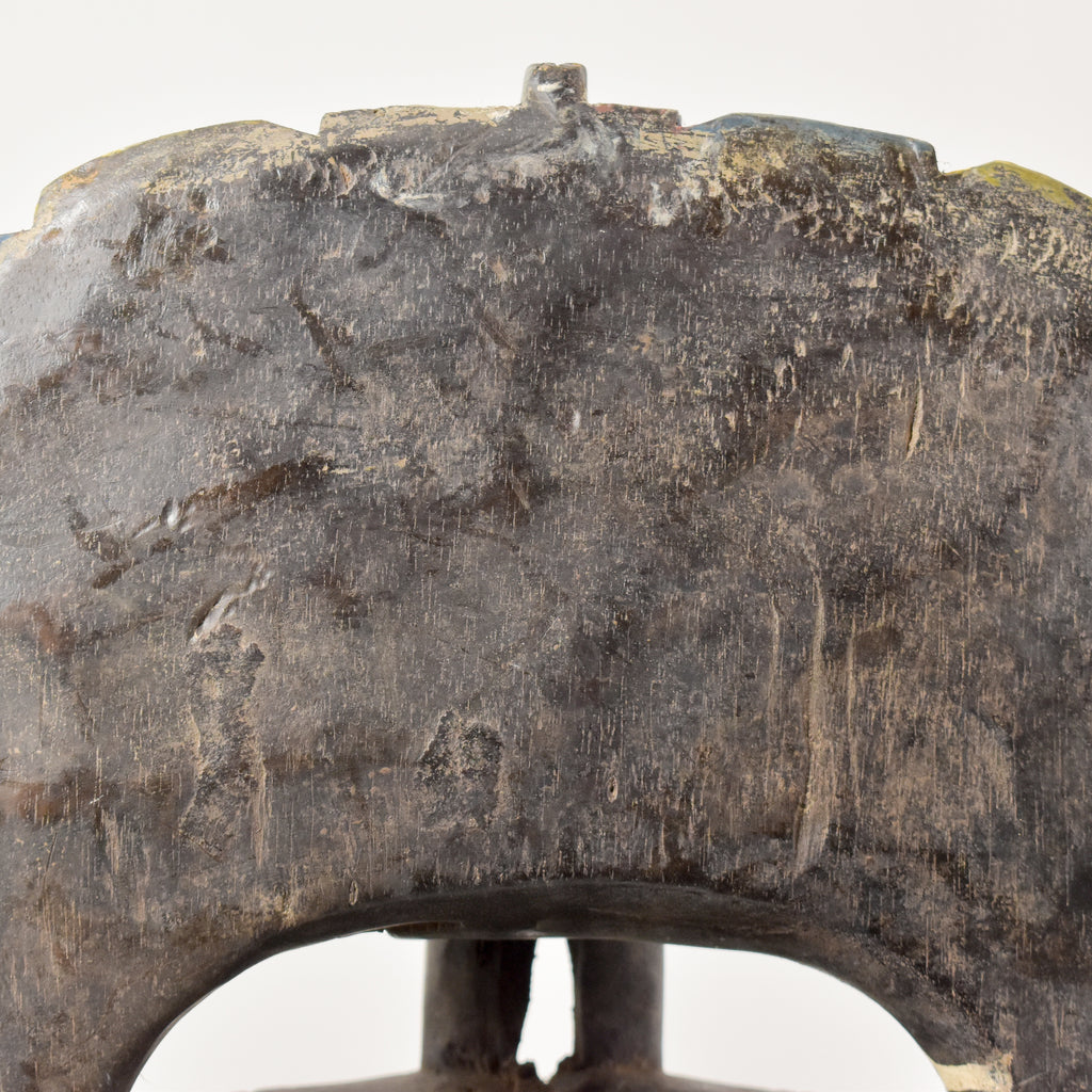 Guro Yaure Portrait Mask With Bird Crest and Horns Côte d'Ivoire