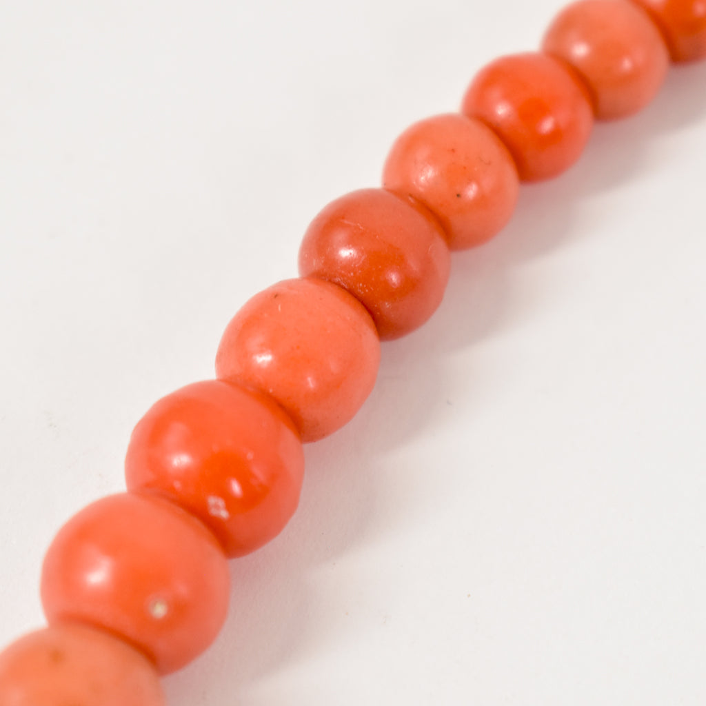 Prosser Coral Trade Beads 30 Inch
