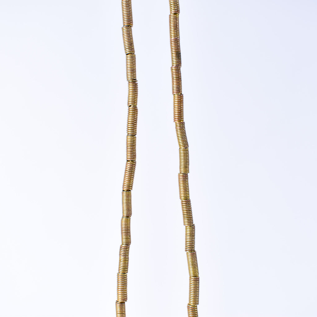 Brass Color Coil Beads Ethiopia