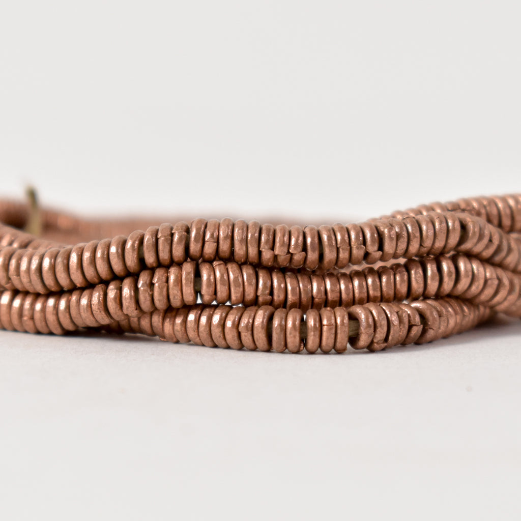 Copper Ethiopian Heishi Beads