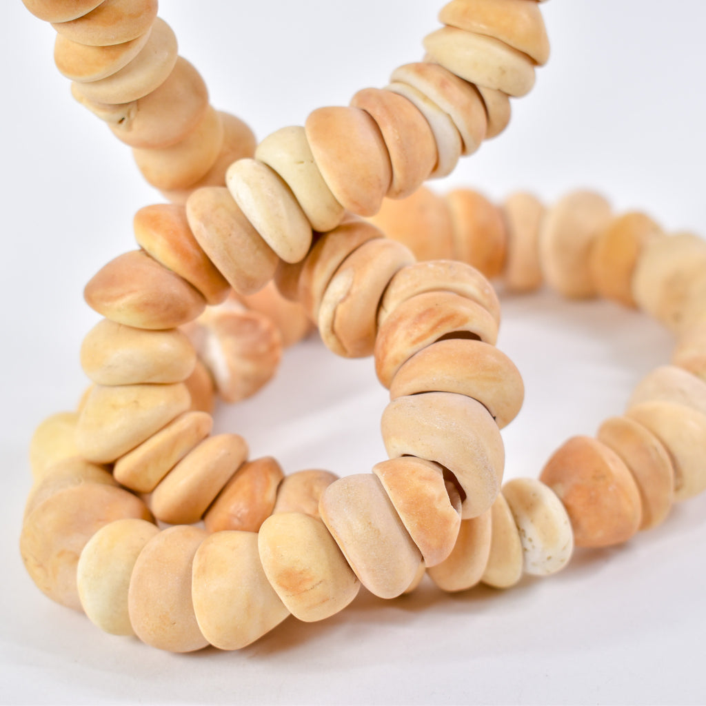 Conus Shell Beads Mauritanian Graduated 40 Inch