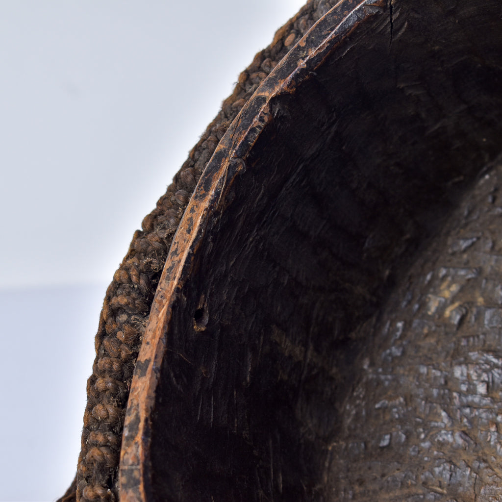 Bamileke Wood and Raffia Hat Cameroon