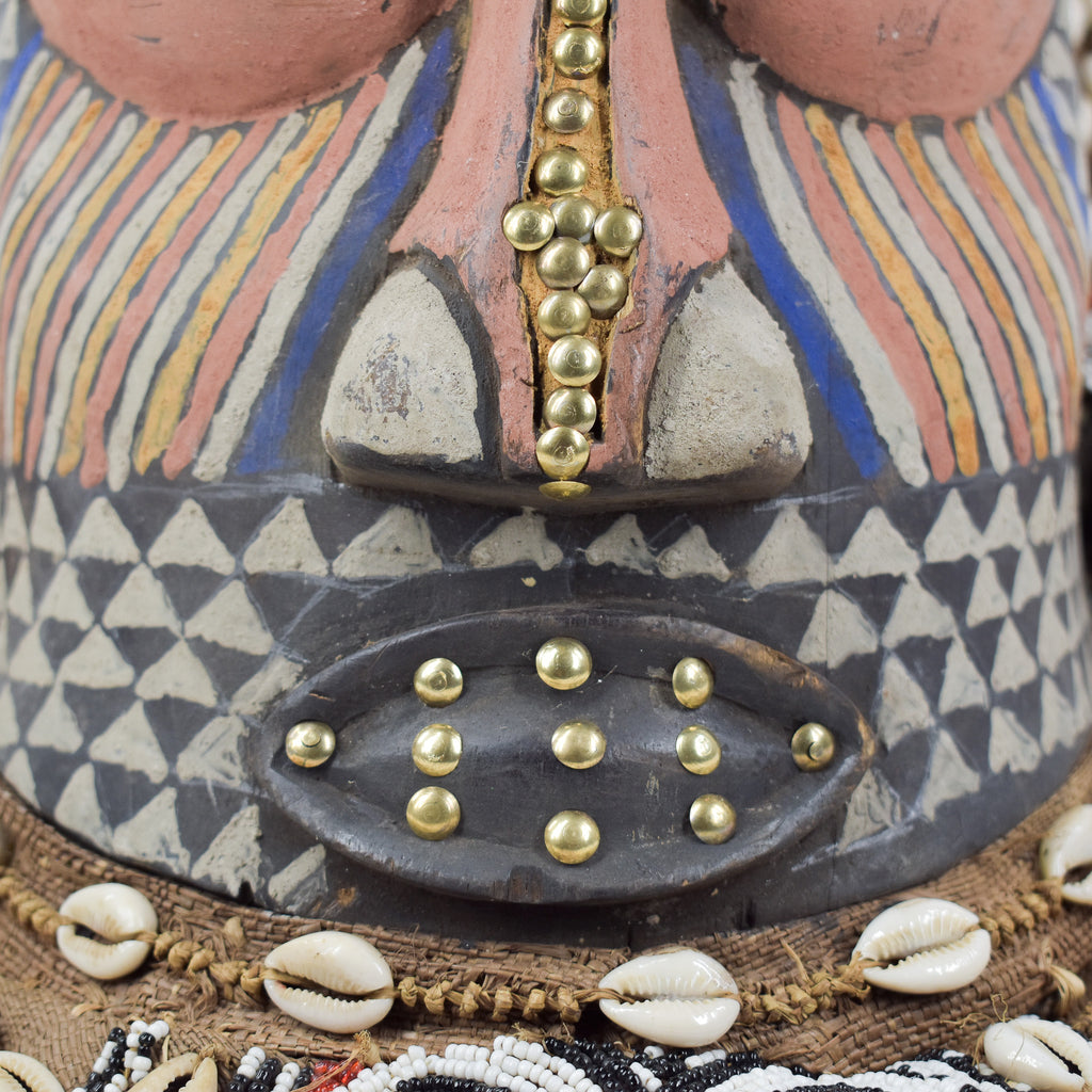 Kuba Mask Bwoom Helmet Royal Congo