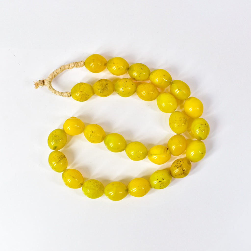 Yellow Pigeon Egg Trade Beads