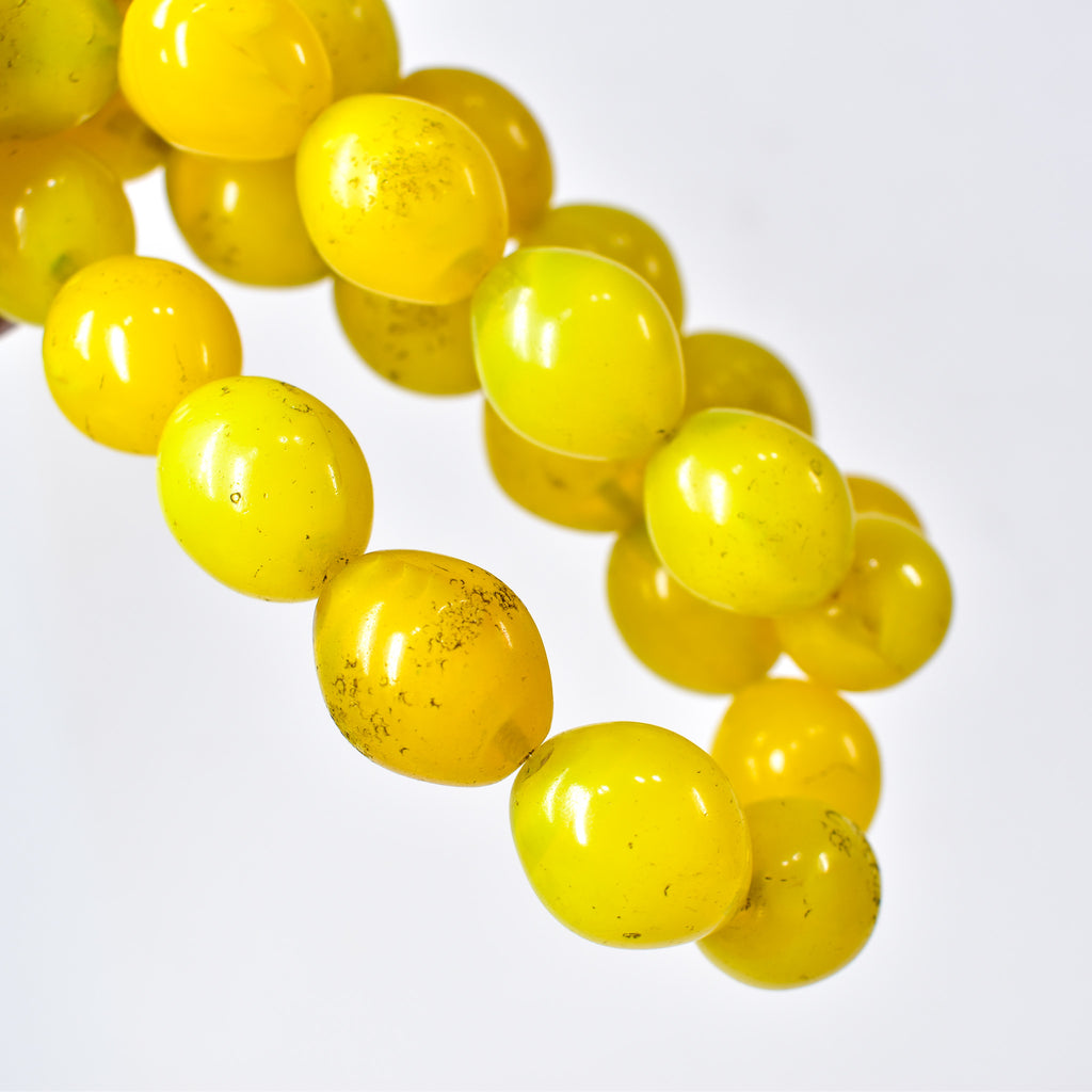 Yellow Pigeon Egg Trade Beads