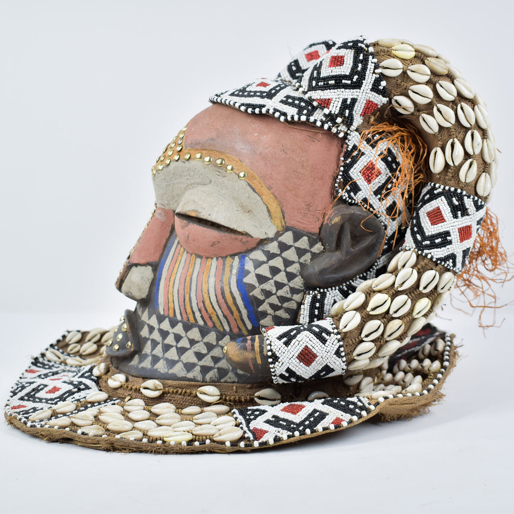 Kuba Mask Bwoom Helmet Royal Congo