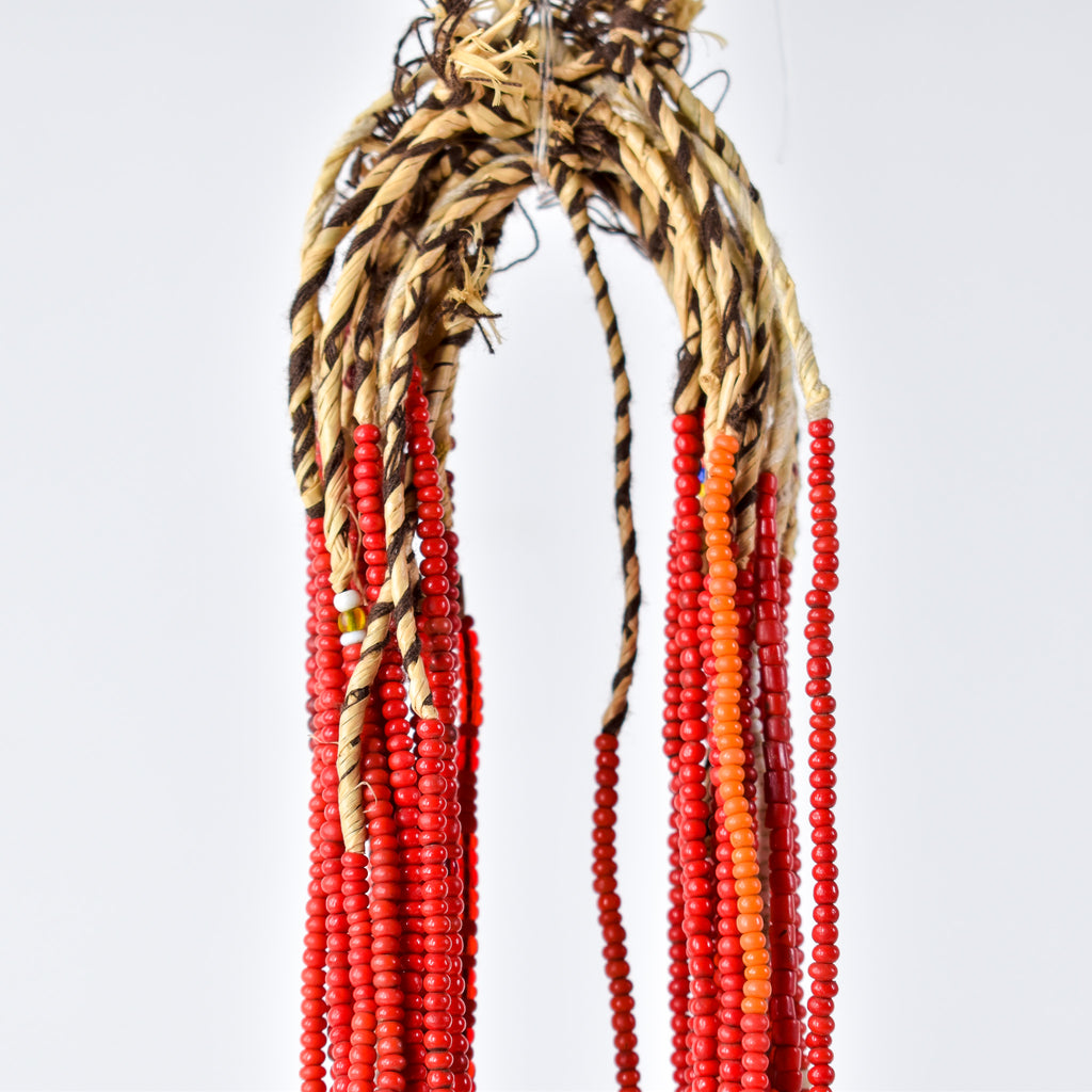 19 Strands Old Seed Red Mixed Trade Beads