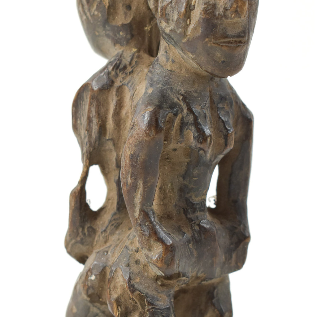 Luba Female and Male Fetish Figurine Congo