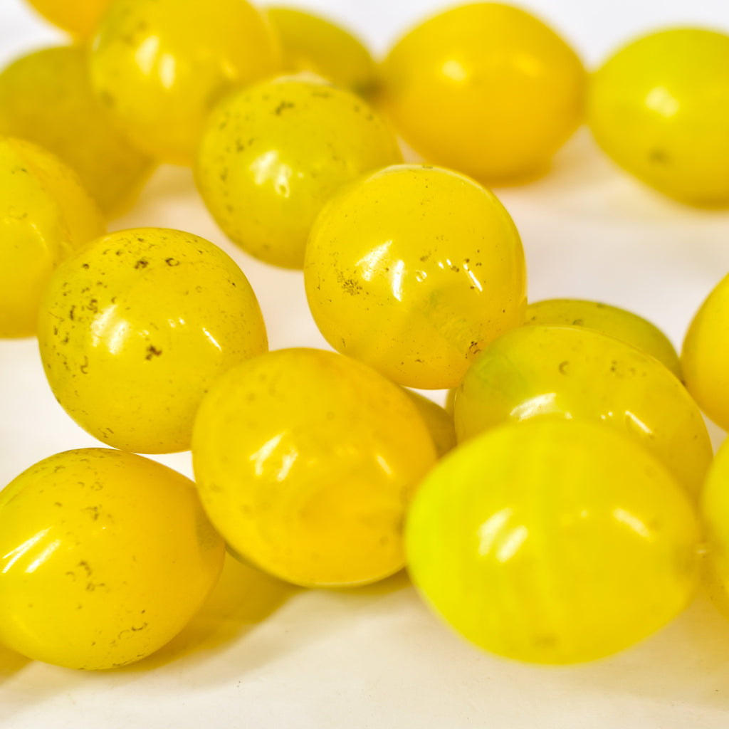 Yellow Pigeon Egg Trade Beads