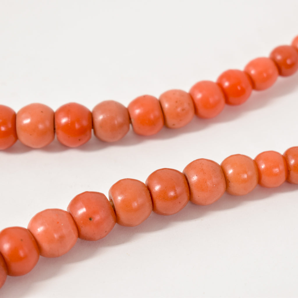 Prosser Coral Trade Beads 30 Inch