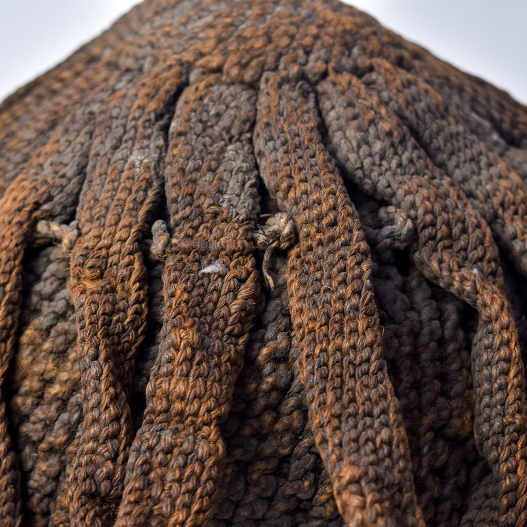 Bamileke Wood and Raffia Hat Cameroon