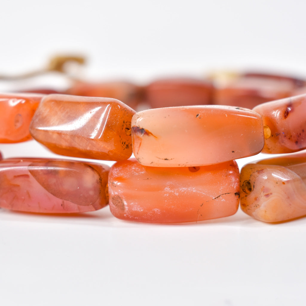 Rectangle Carnelian Stone Beads
