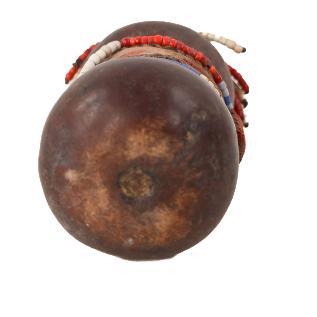 Nyamwezi Beaded Fertility Doll Gourd with Shells Tanzania