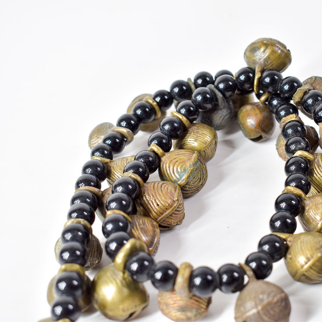 Yoruba Bells with Black Beads