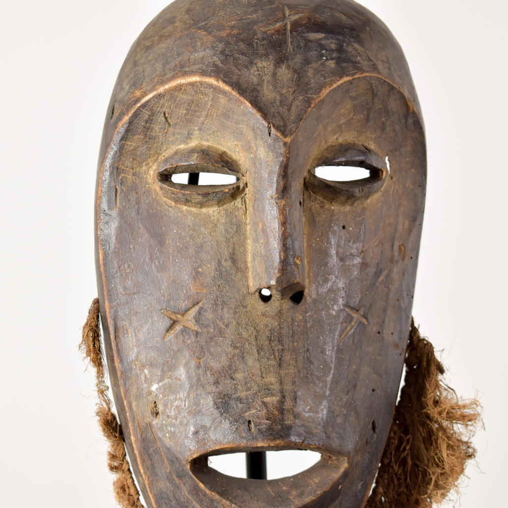 Lega Bearded Bwami Society Mask Congo