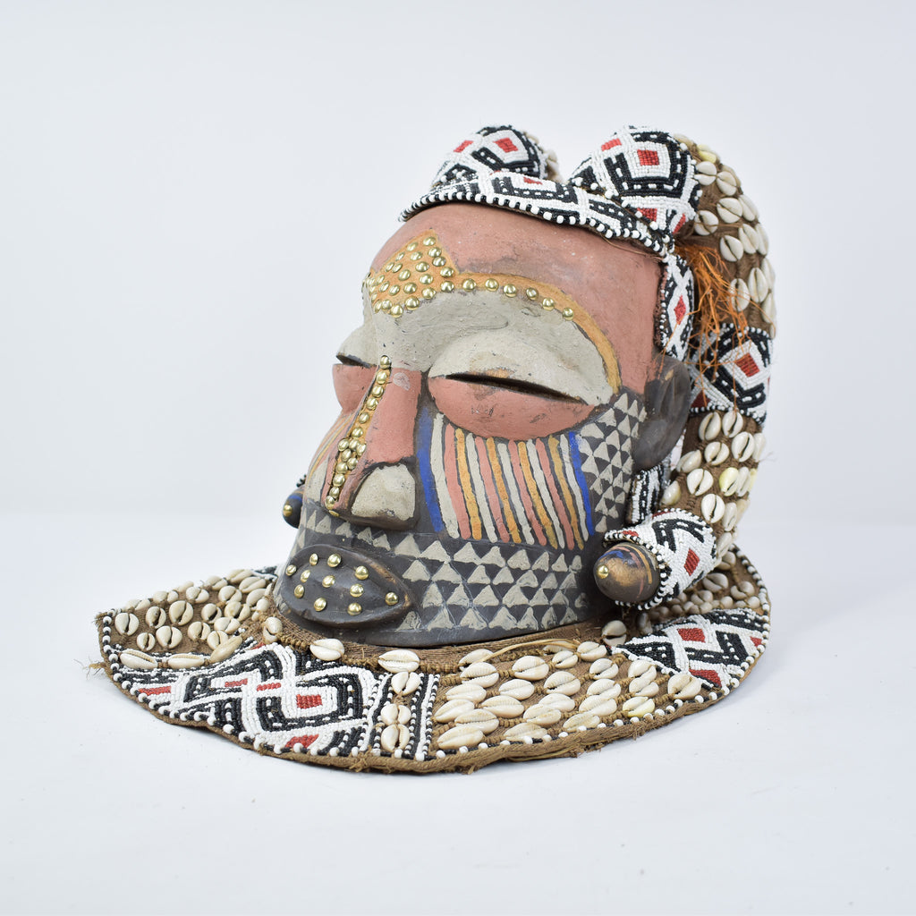 Kuba Mask Bwoom Helmet Royal Congo