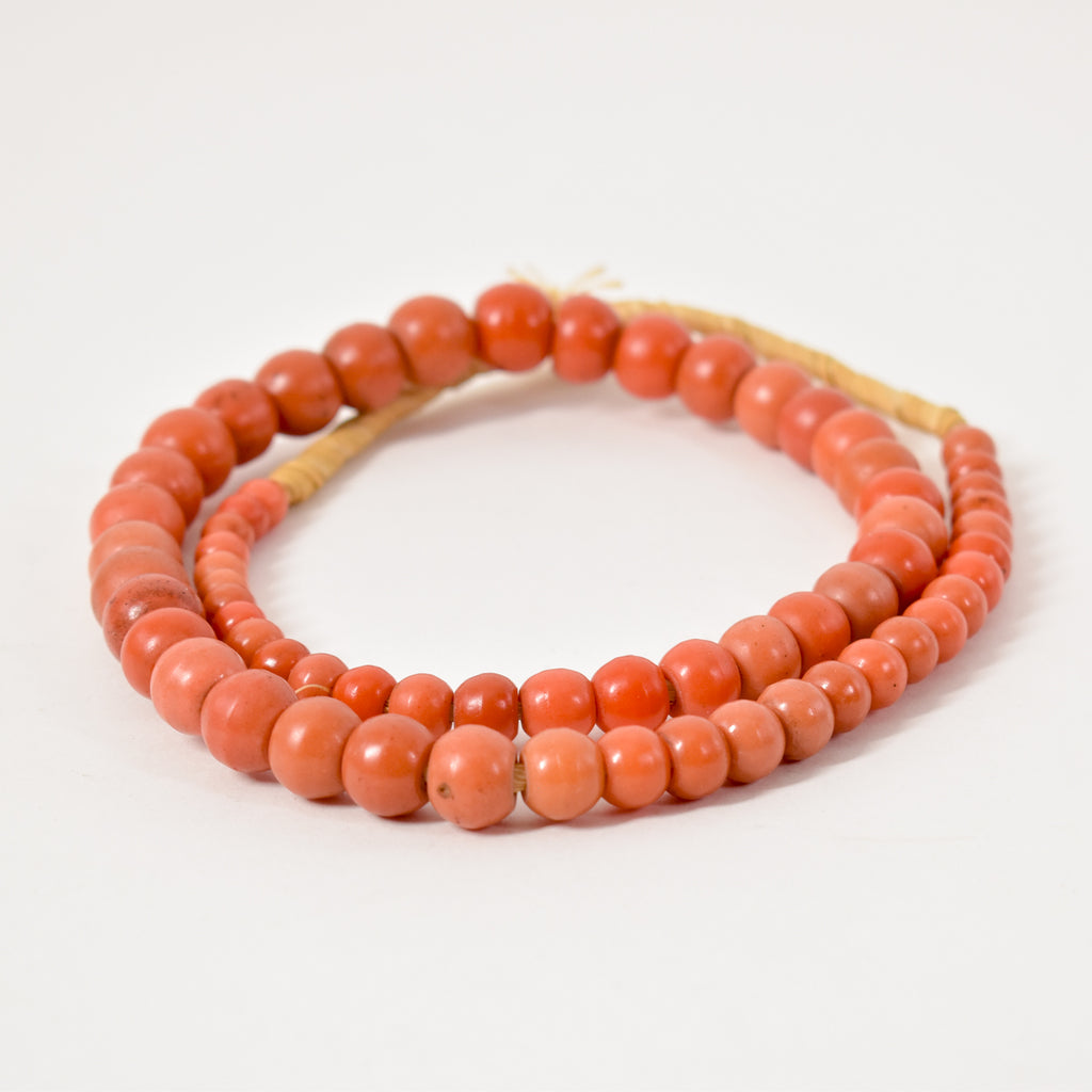 Prosser Coral Trade Beads 30 Inch