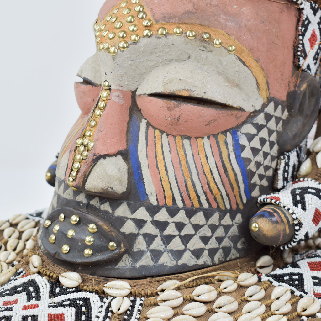 Kuba Mask Bwoom Helmet Royal Congo